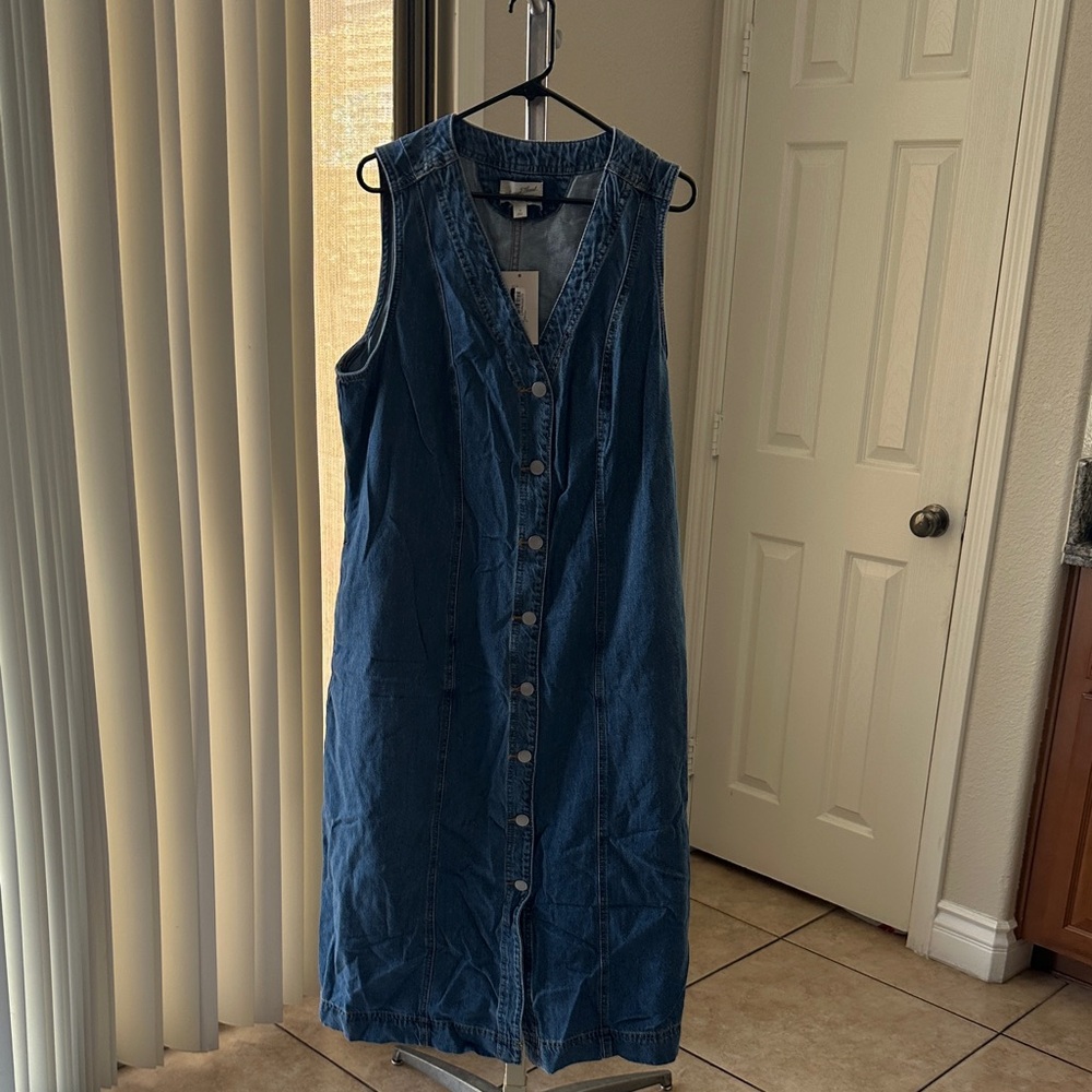 Universal Thread Sleeveless Asymmetrical Dress - Dark Blue